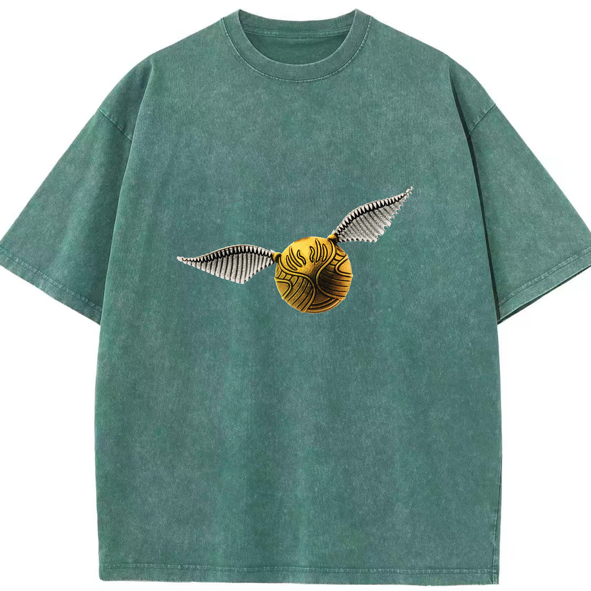 （画像用） Harry Potter ハリー・ポッターシリーズ 綿100% ヴィンテージ風 半袖Tシャツ（フロントプリント）